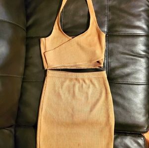 Tan PLT Two Piece Set